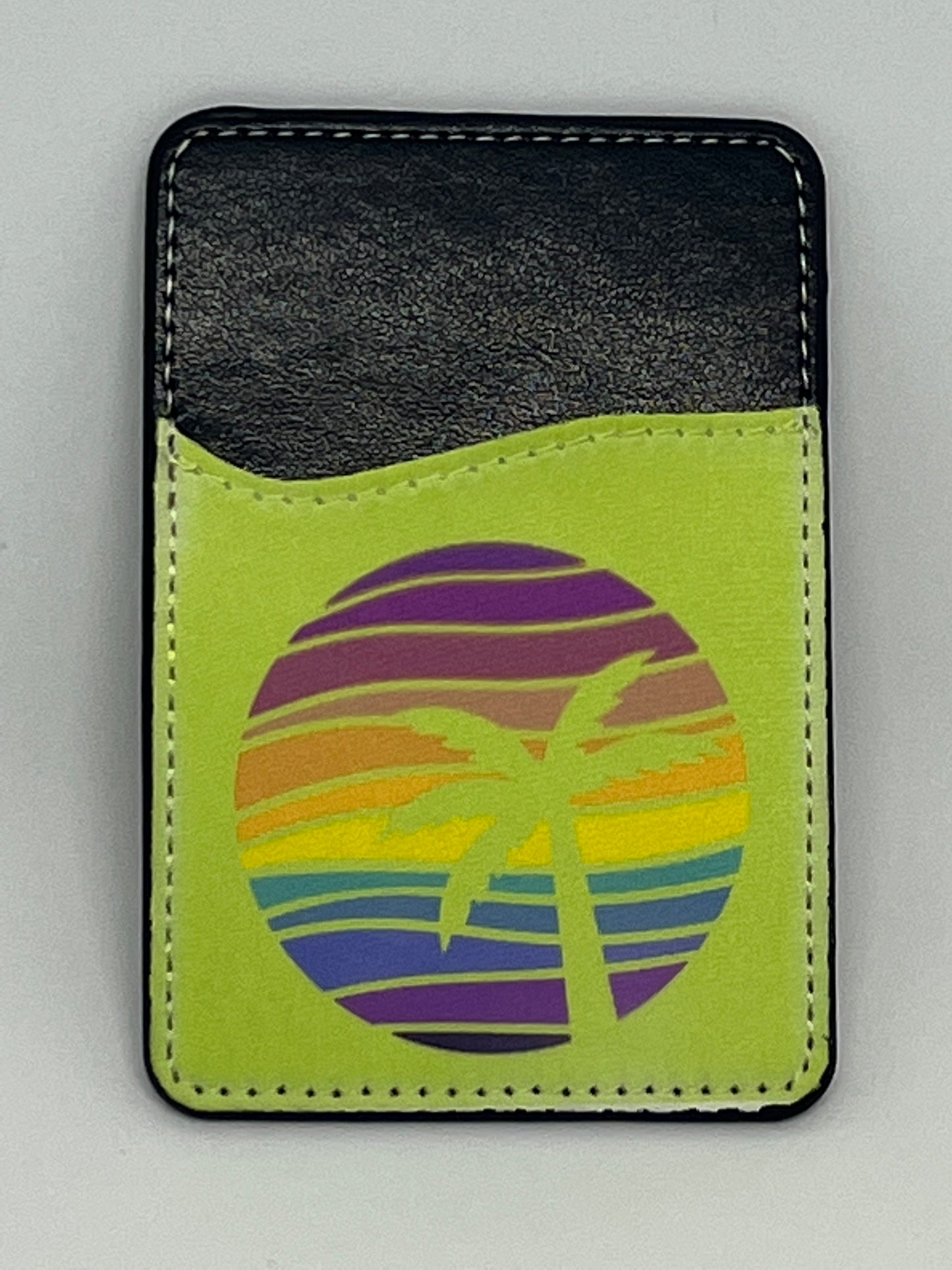 Rainbow Palm Tree-Cell Phone Card Wallet