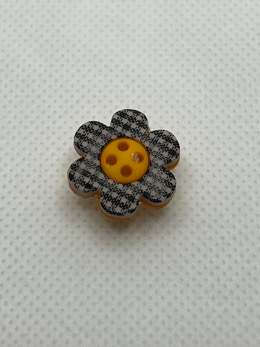 Shoe Charm-Button Flower