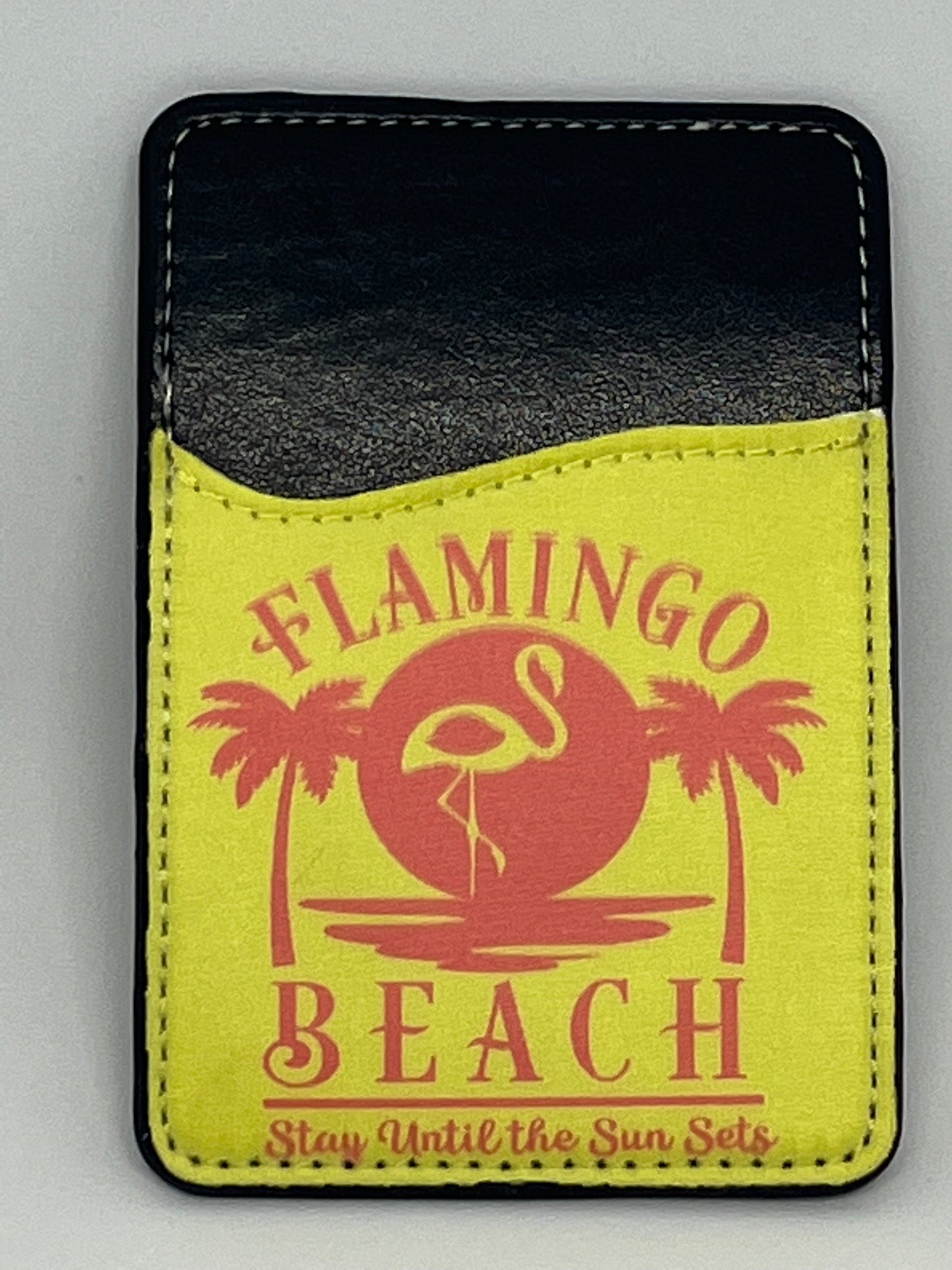 Flamingo Beach-Cell Phone Card Wallet