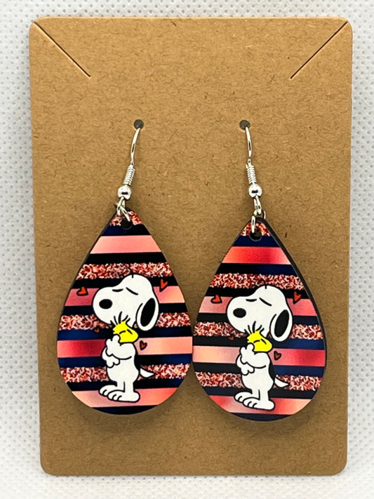 Valentine’s Day Snoopy-Ear Rings