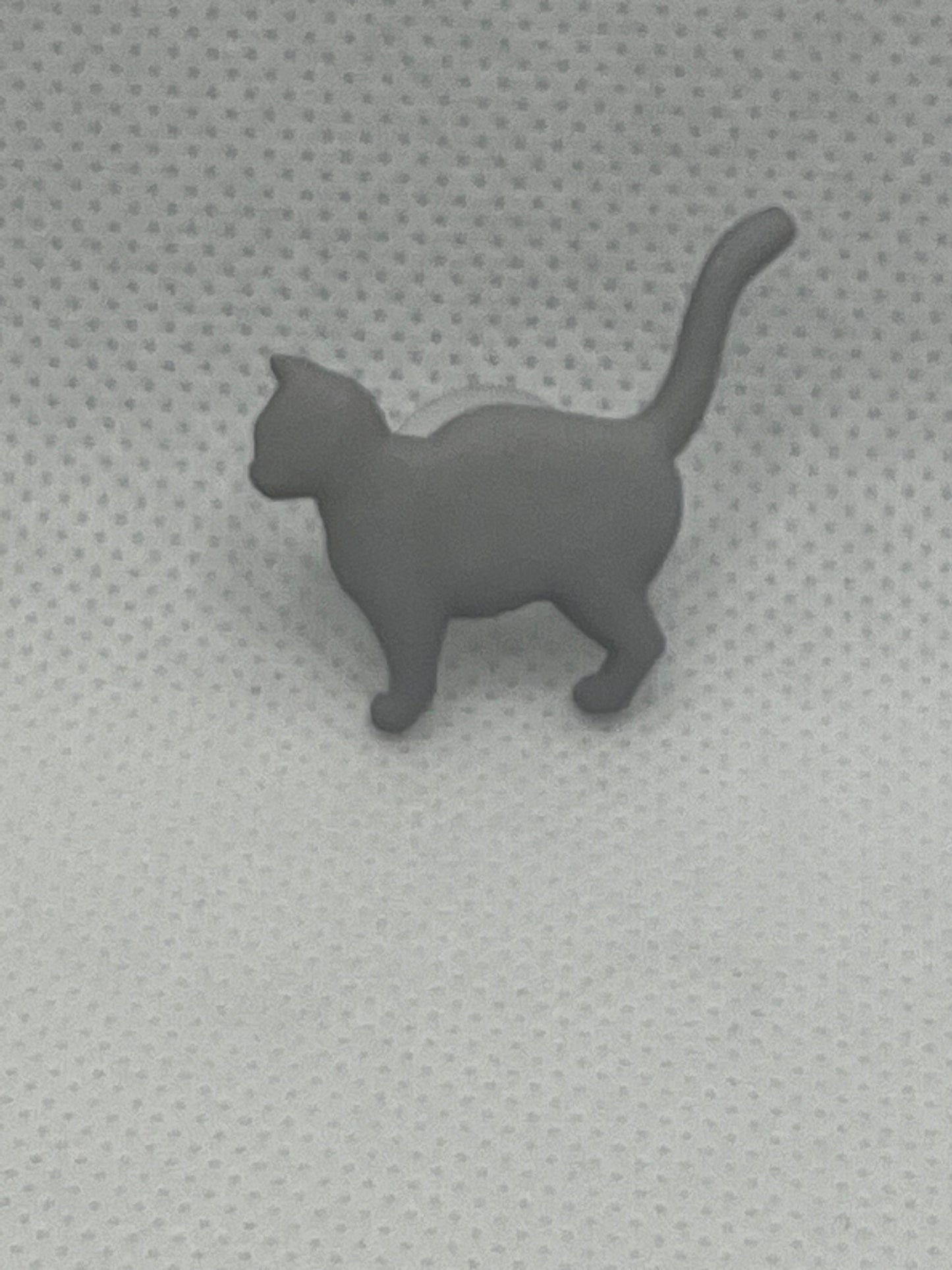 Shoe Charm-Cat (Grey/Standing)