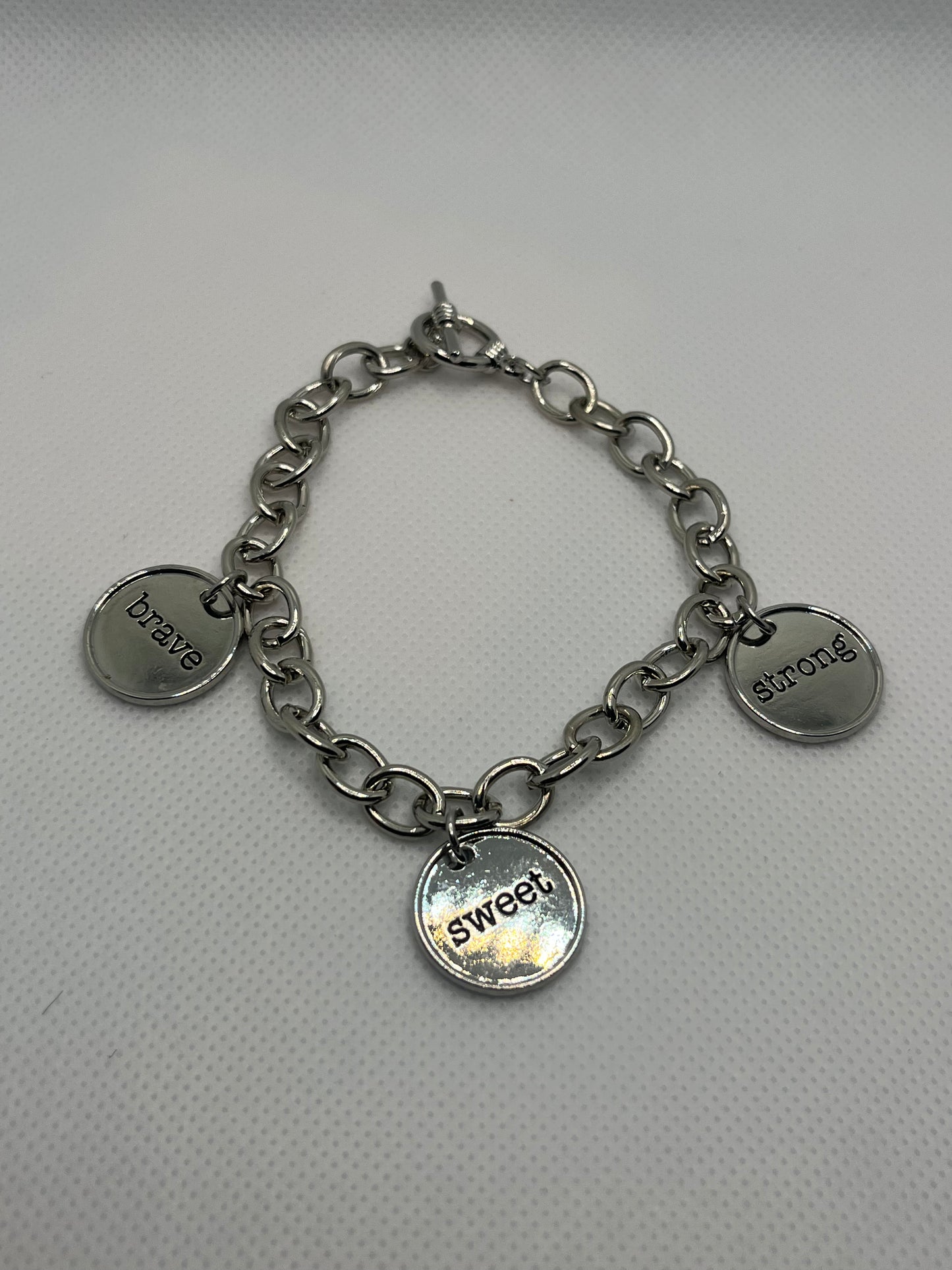 Charm Bracelet-Brave*Sweet*Strong